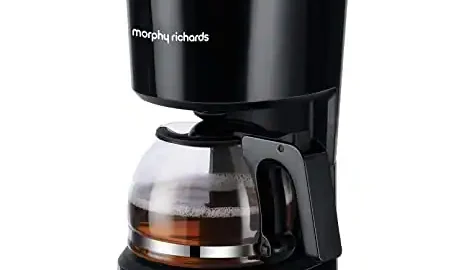 Morphy Richards Europa Drip 600-Watt 6-cup Drip Coffee Maker, Gloss Black, Regular (350012)
