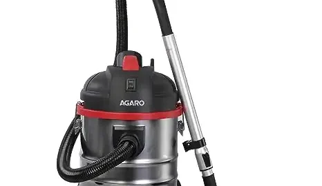 AGARO Ace 1600 Watts, 21.5 Kpa Suction Power, 21 liters Tank Capacity, Wet & Dry, for Home Use, Blower Function, Washable 3L Dust Bag, Stainless Steel Body, 21 Liter, HEPA Filter