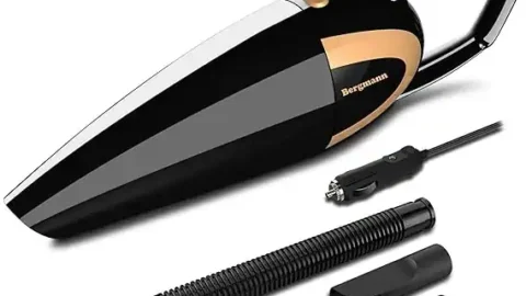Bergmann Stunner Car Vacuum Cleaner With Stainless Steel Hepa Filter (Black),2.5 Liter